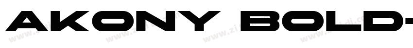 AKONY Bold字体转换